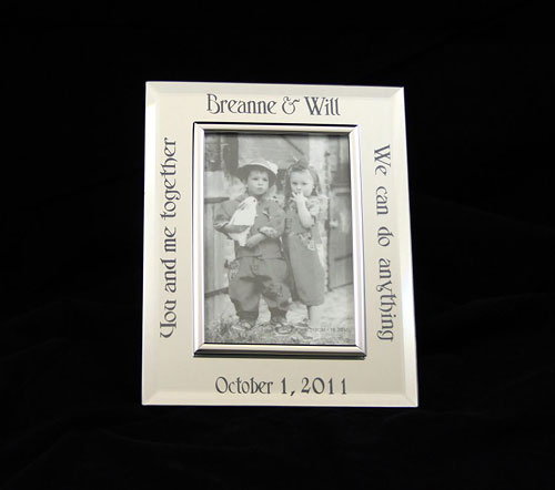 engraved pictured frame